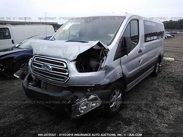 1FMZK1YM4FKA91698 - 2015 FORD TRANSIT T-150 SILVER photo 2