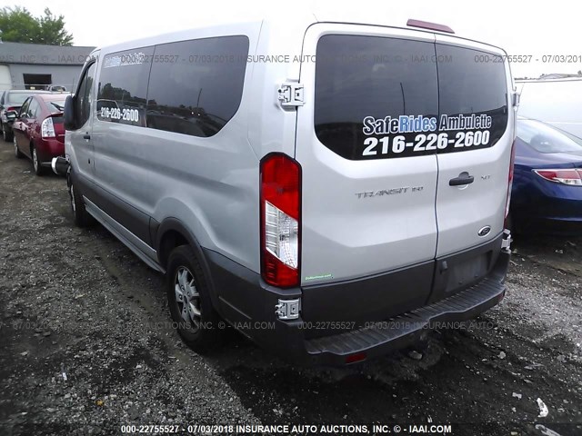 1FMZK1YM4FKA91698 - 2015 FORD TRANSIT T-150 SILVER photo 3