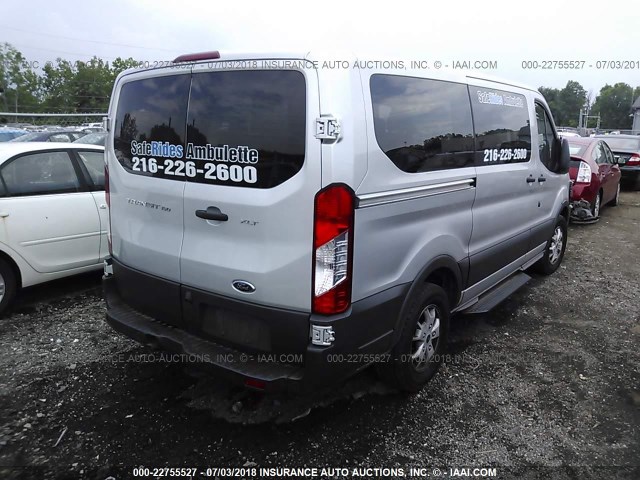 1FMZK1YM4FKA91698 - 2015 FORD TRANSIT T-150 SILVER photo 4