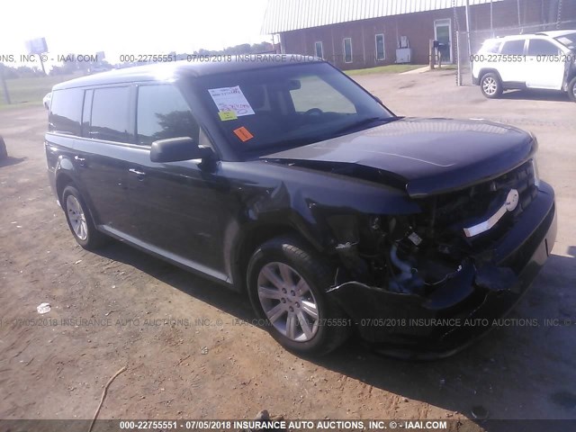 2FMGK5BC6ABA31892 - 2010 FORD FLEX SE BLACK photo 1