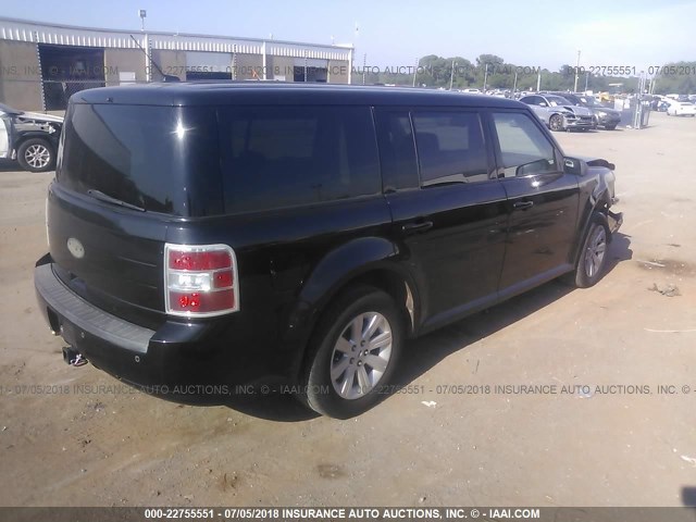 2FMGK5BC6ABA31892 - 2010 FORD FLEX SE BLACK photo 4