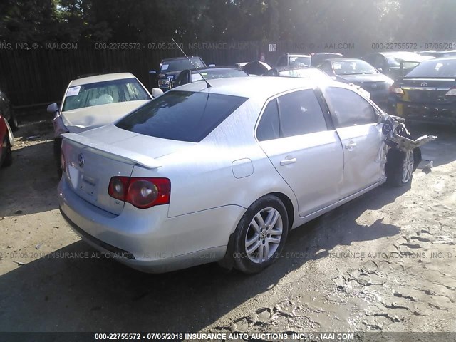 3VWEF71K97M157463 - 2007 VOLKSWAGEN JETTA WOLFSBURG 银色 照片 4