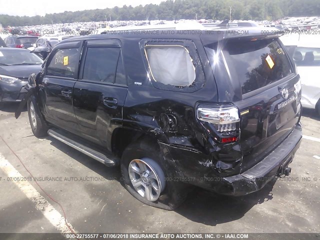 JTEZU5JR2E5074466 - 2014 TOYOTA 4RUNNER SR5/LIMITED BLACK photo 3