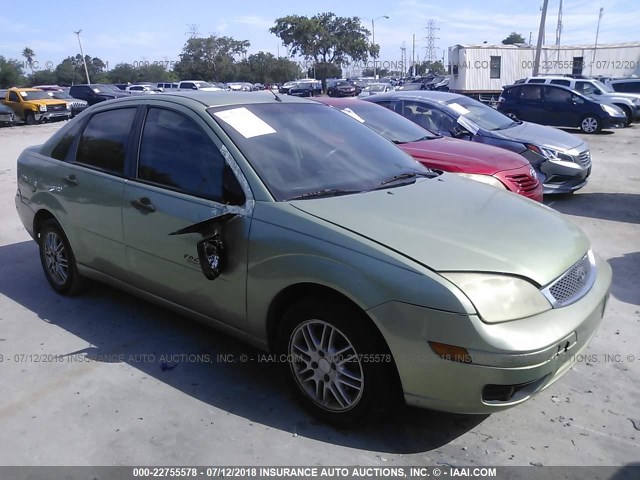 1FAFP34N87W324680 - 2007 FORD FOCUS ZX4/S/SE/SES GREEN photo 1