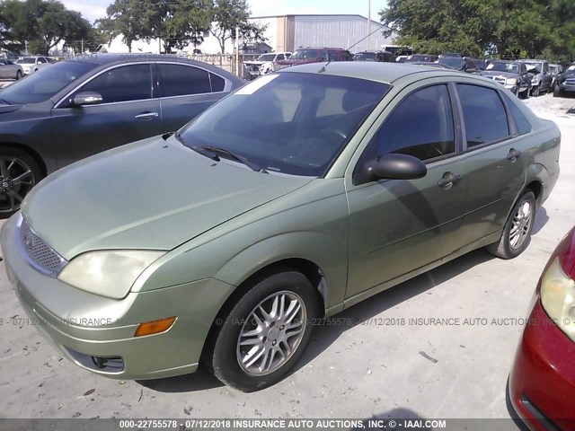 1FAFP34N87W324680 - 2007 FORD FOCUS ZX4/S/SE/SES GREEN photo 2