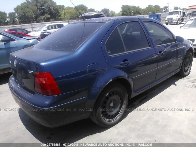 3VWSE69MX3M169525 - 2003 VOLKSWAGEN JETTA GLS 蓝色 照片 4