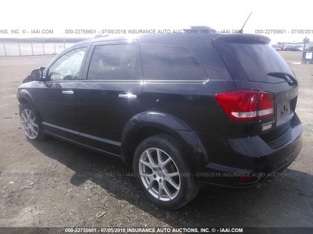 3C4PDCDG9CT170411 - 2012 DODGE JOURNEY CREW BLACK photo 3