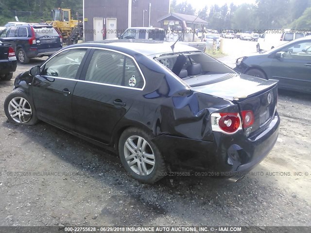3VWEG71K27M137214 - 2007 VOLKSWAGEN JETTA WOLFSBURG 黑色 照片 3