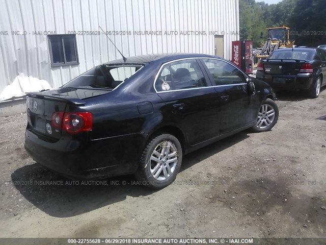 3VWEG71K27M137214 - 2007 VOLKSWAGEN JETTA WOLFSBURG 黑色 照片 4