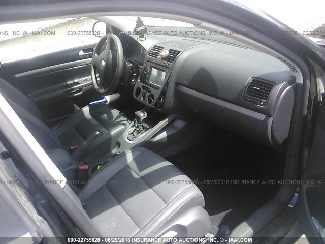 3VWEG71K27M137214 - 2007 VOLKSWAGEN JETTA WOLFSBURG 黑色 照片 5