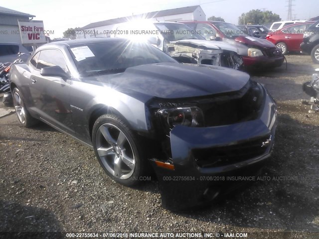 2G1FC1EV2A9147089 - 2010 CHEVROLET CAMARO LT GRAY photo 1