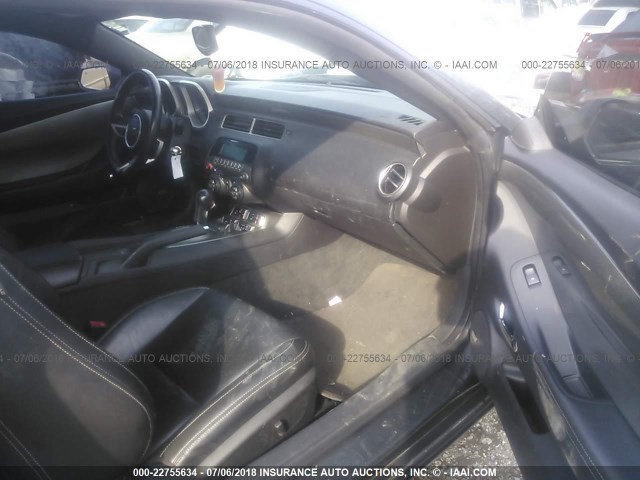 2G1FC1EV2A9147089 - 2010 CHEVROLET CAMARO LT GRAY photo 5