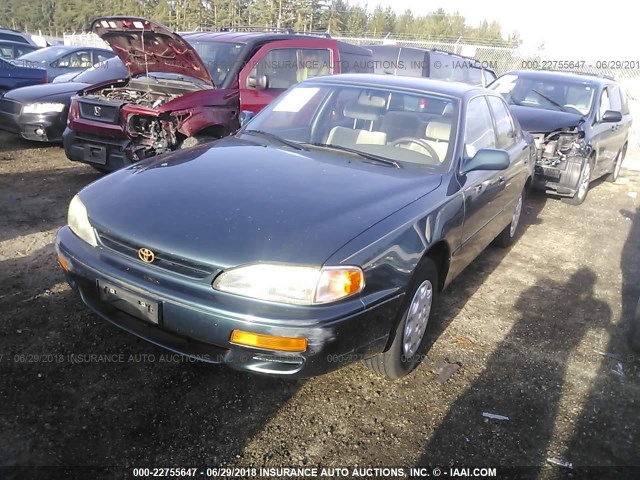 JT2BG12K8T0382803 - 1996 TOYOTA CAMRY DX/LE/XLE GREEN photo 2