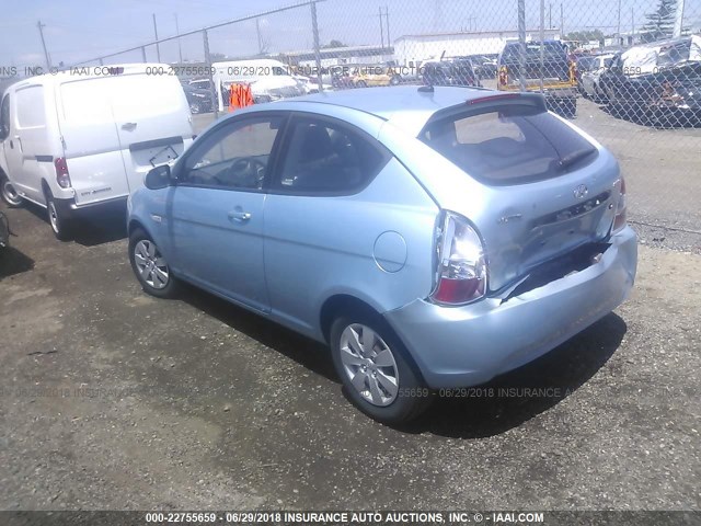 KMHCM3AC0AU158260 - 2010 HYUNDAI Accent BLUE/GS BLUE photo 3