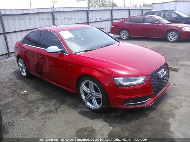 WAUDGAFL7DA223878 - 2013 AUDI S4 PREMIUM PLUS RED photo 1