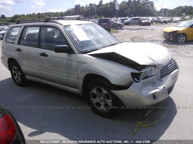 JF1SG636X6H712913 - 2006 SUBARU FORESTER 2.5X BEIGE photo 1