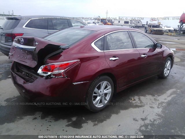 1N4AL3AP3DC902225 - 2013 NISSAN ALTIMA 2.5/S/SV/SL RED photo 4