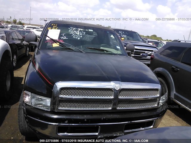 1B7HC13Y41J251925 - 2001 DODGE RAM 1500 BLACK photo 6