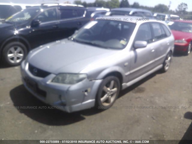 JM1BJ245X31172901 - 2003 MAZDA PROTEGE PR5 SILVER photo 2