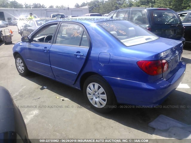 JTDBR32E732000224 - 2003 TOYOTA COROLLA CE/LE BLUE photo 3