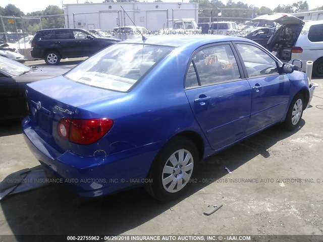 JTDBR32E732000224 - 2003 TOYOTA COROLLA CE/LE BLUE photo 4