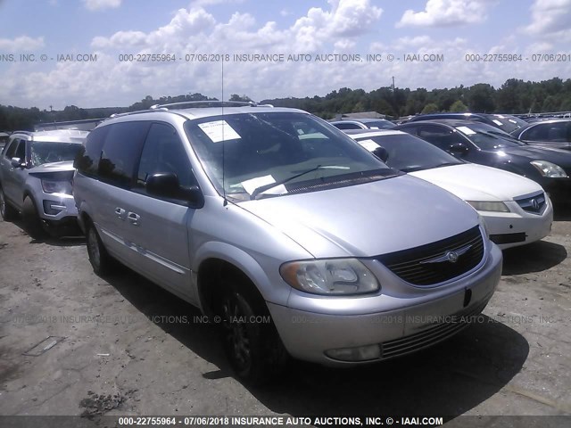 2C8GP64L12R535010 - 2002 CHRYSLER TOWN & COUNTRY LIMITED SILVER photo 1