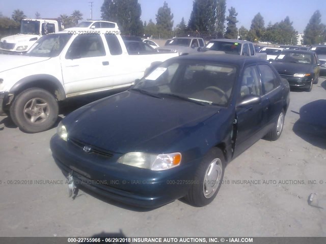 1NXBR12E7WZ130805 - 1998 TOYOTA COROLLA VE/CE/LE TEAL photo 2