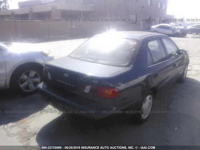 1NXBR12E7WZ130805 - 1998 TOYOTA COROLLA VE/CE/LE TEAL photo 4
