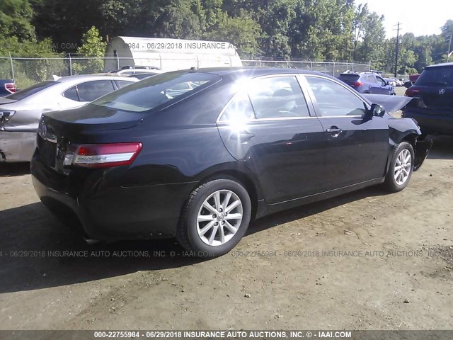 4T1BF3EKXBU171980 - 2011 TOYOTA CAMRY SE/LE/XLE 黑色 照片 4