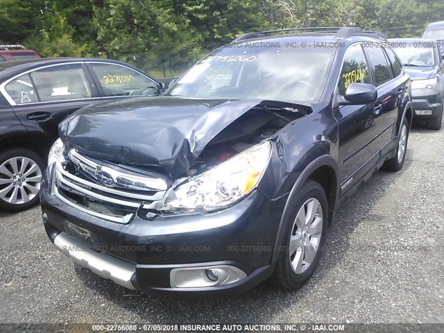 4S4BRCLC0C3244364 - 2012 SUBARU OUTBACK 2.5I LIMITED GRAY photo 2