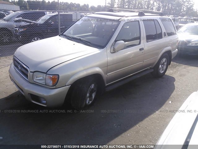 JN8DR09X21W566686 - 2001 NISSAN PATHFINDER LE/SE/XE Pewter photo 2