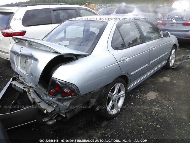 3N1AB51A72L726224 - 2002 NISSAN SENTRA SE-R SPEC V SILVER photo 4