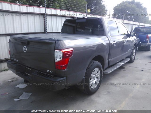 1N6AA1E66HN514399 - 2017 NISSAN TITAN SV/SL/PLATINUM RESERVE BLACK photo 4