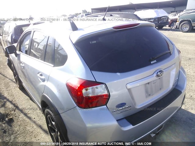 JF2GPACC5E8284127 - 2014 SUBARU XV CROSSTREK 2.0 PREMIUM SILVER photo 3