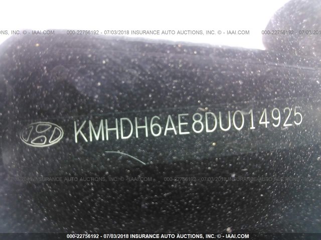 KMHDH6AE8DU014925 - 2013 HYUNDAI ELANTRA COUPE GS/SE BLACK photo 9