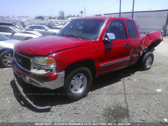 1GTEC19T42Z229229 - 2002 GMC NEW SIERRA C1500 RED photo 2