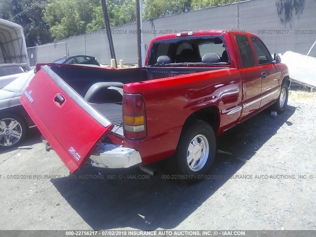 1GTEC19T42Z229229 - 2002 GMC NEW SIERRA C1500 RED photo 4