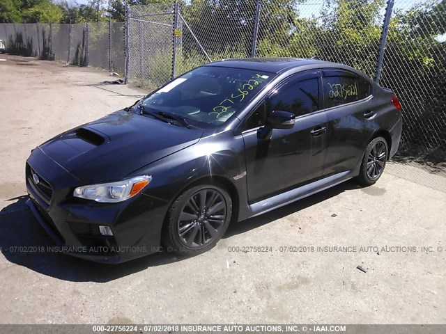 JF1VA1D65F8829587 - 2015 SUBARU WRX PREMIUM GRAY photo 2