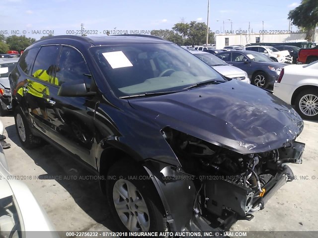 1GNKRFKD4HJ163040 - 2017 CHEVROLET TRAVERSE LS Pewter photo 1