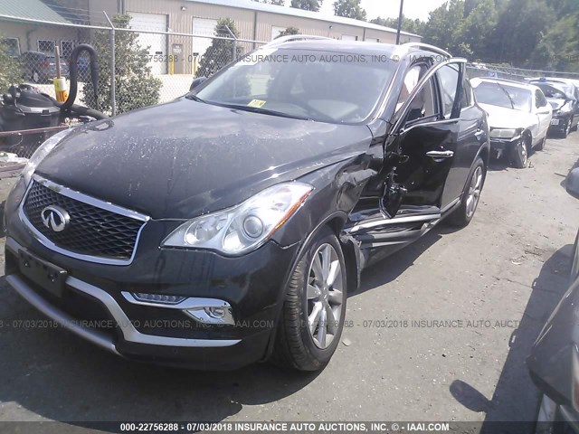 JN1BJ0RR4HM413151 - 2017 INFINITI QX50 BLACK photo 2