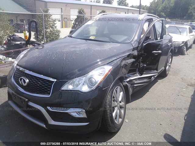 JN1BJ0RR4HM413151 - 2017 INFINITI QX50 BLACK photo 6