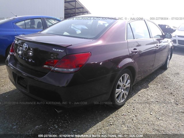 4T1BK36B38U275195 - 2008 TOYOTA AVALON XL/XLS/TOURING/LIMITED MAROON photo 4