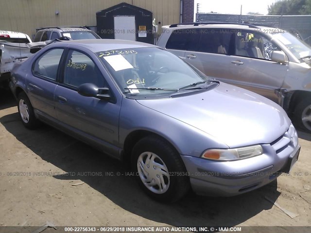 1B3EJ46X5TN110162 - 1996 DODGE STRATUS Light Blue photo 1