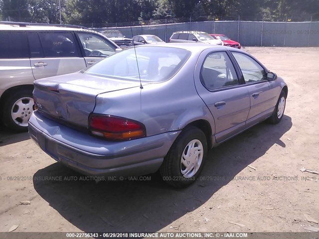 1B3EJ46X5TN110162 - 1996 DODGE STRATUS Light Blue photo 4