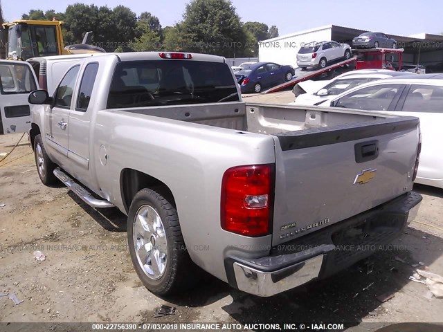 1GCEC29029Z142676 - 2009 CHEVROLET SILVERADO C1500 LT SILVER photo 3