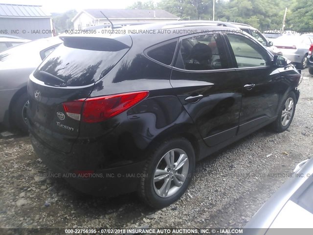 KM8JU3AC6CU473896 - 2012 HYUNDAI TUCSON GLS/LIMITED BLACK photo 4