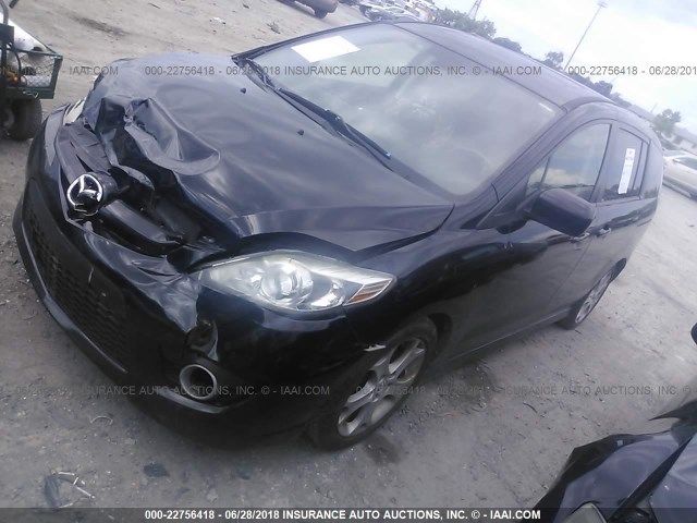 JM1CR2WL8A0362983 - 2010 MAZDA 5 BLACK photo 2