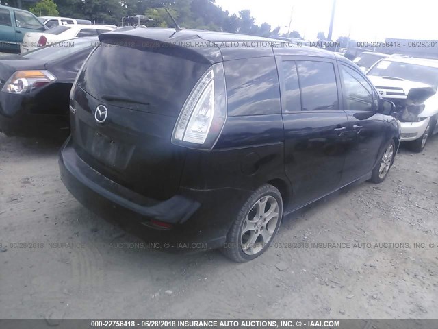 JM1CR2WL8A0362983 - 2010 MAZDA 5 BLACK photo 4