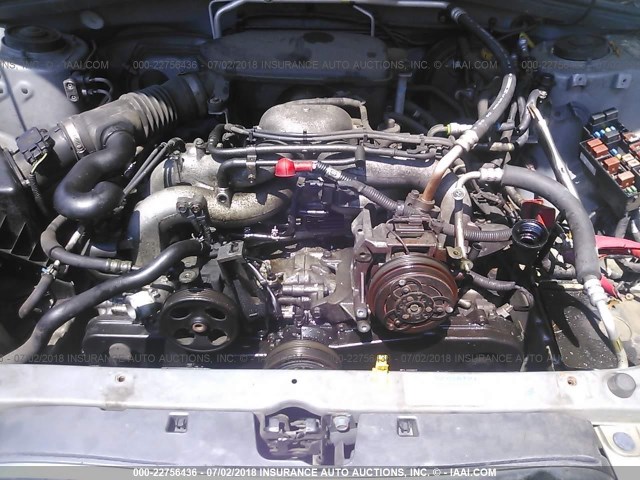 JF1SG65695G722592 - 2005 SUBARU FORESTER 2.5XS ვერცხლისფერი ფოტო 10