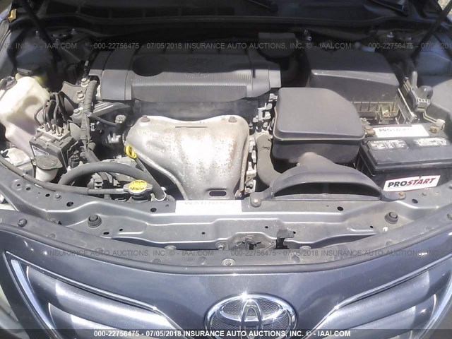 4T1BF3EK3AU104703 - 2010 TOYOTA CAMRY SE/LE/XLE GRAY photo 10